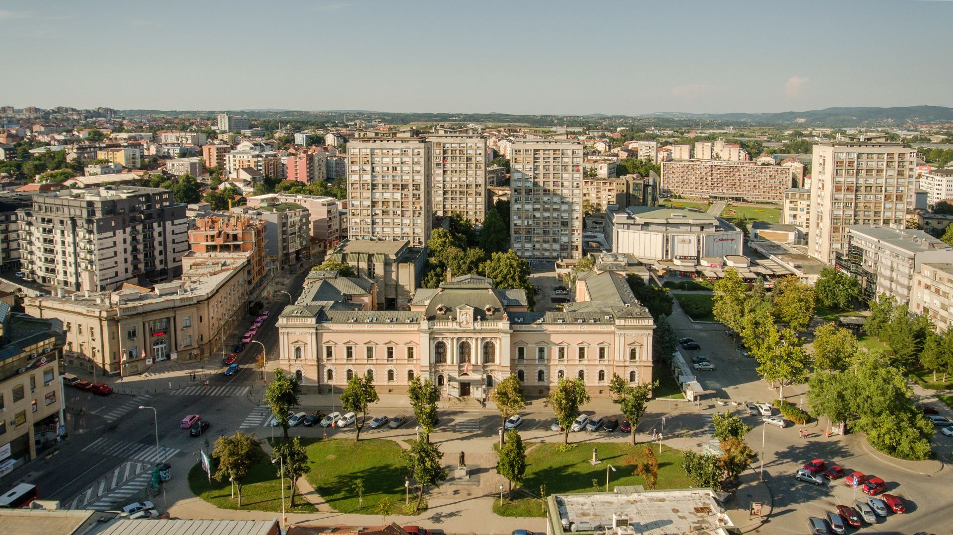 Centar Kragujevca iz vazduha